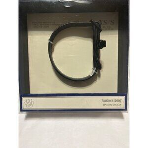 Southern Living XS/S Black Dog Collar Black 10-14 Inch